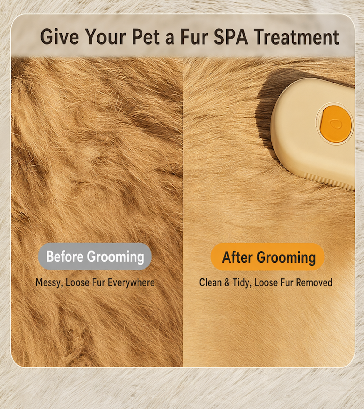 3-in-1 Pet Steam Brush